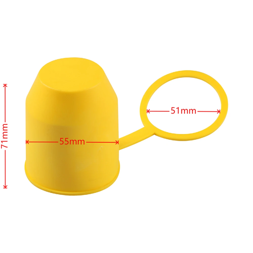 50mm Trailer Ball Head Cover Tow Bar Ball Cover Cap Protection Cover Trailer Ball Cover Trailer Accessories
