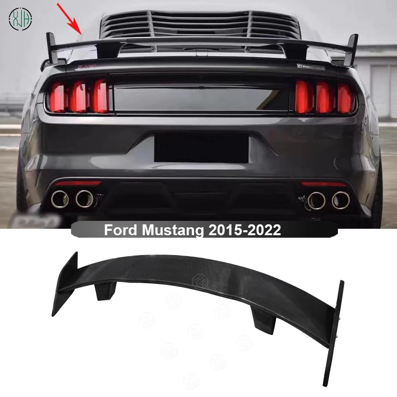 For Ford Mustang 2015-2022 Carbon Fiber Car Rear Trunk Spoiler Rear Wing Tail Wing Parts MP style Upgrade Body kit