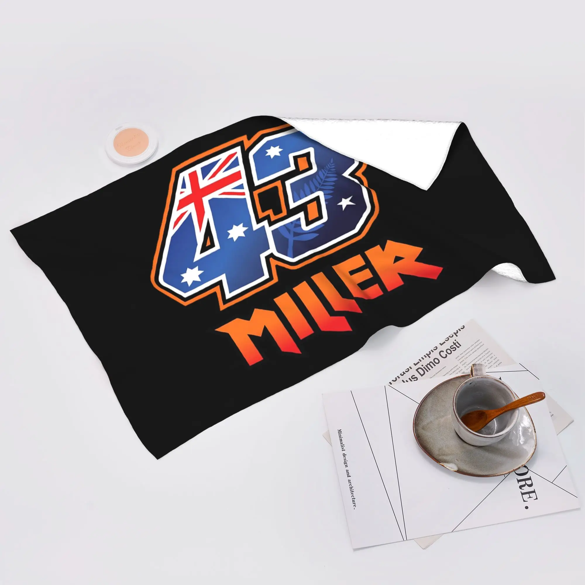 Custom Jack Miller Number 43 Soft Face Towel Quick Dry Pool Bath Cotton Towels Absorbent Quick