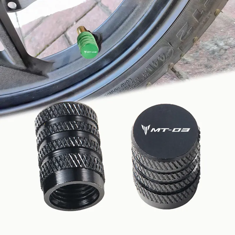 For YAMAHA MT03 MT-03 2026 2025 2024 2023 2022 2021 2020 2019 2PCS Motorcycle Wheel Tire Valve Caps
