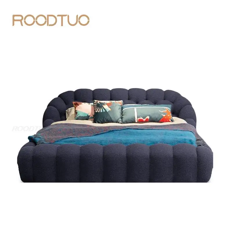 

Итальянская мебель для спальни, двойная кровать, рама, королевский и удобный матрас, размер и цвет, настраиваемый