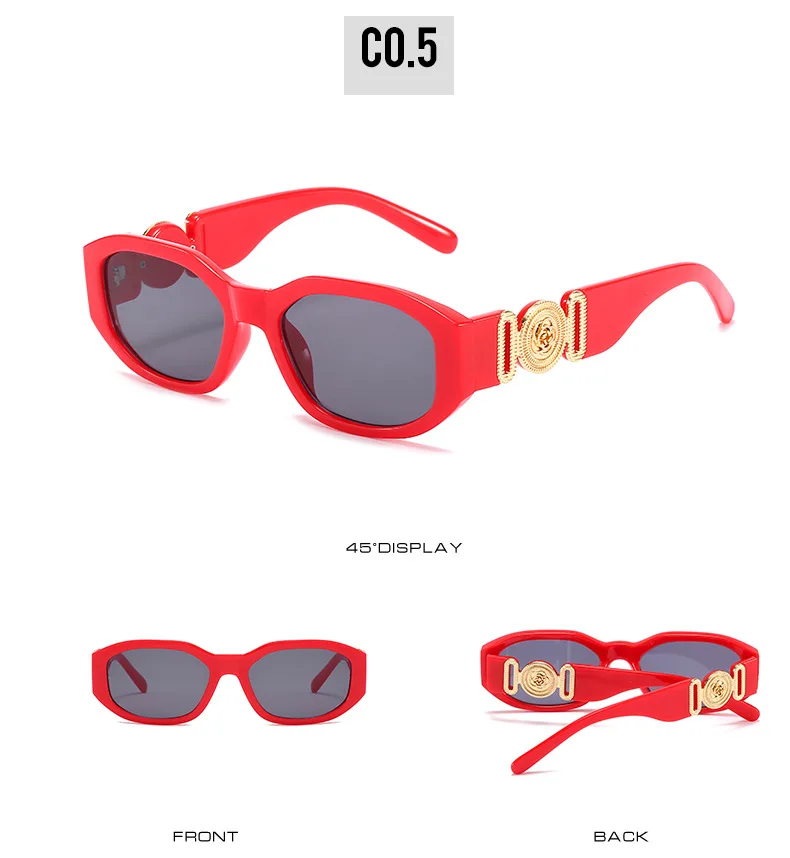 Marke Kleine Sonnenbrille Frauen Designer Blume Sonnenbrille Polygonale Fashoinable Damen Shades Beliebte Geeignet – Detail 9