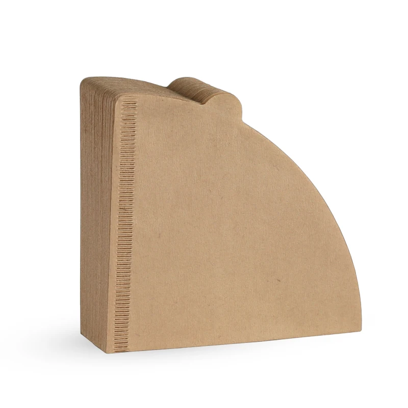 10–100 Stück Kaffeefilterpapier, V-förmiger Holzzellstoff-Kegelfilter, zum Übergießen von 2–4 Tassen, natürlicher Tropfkaffee, Papierfilter, Zubehör – Detail 3