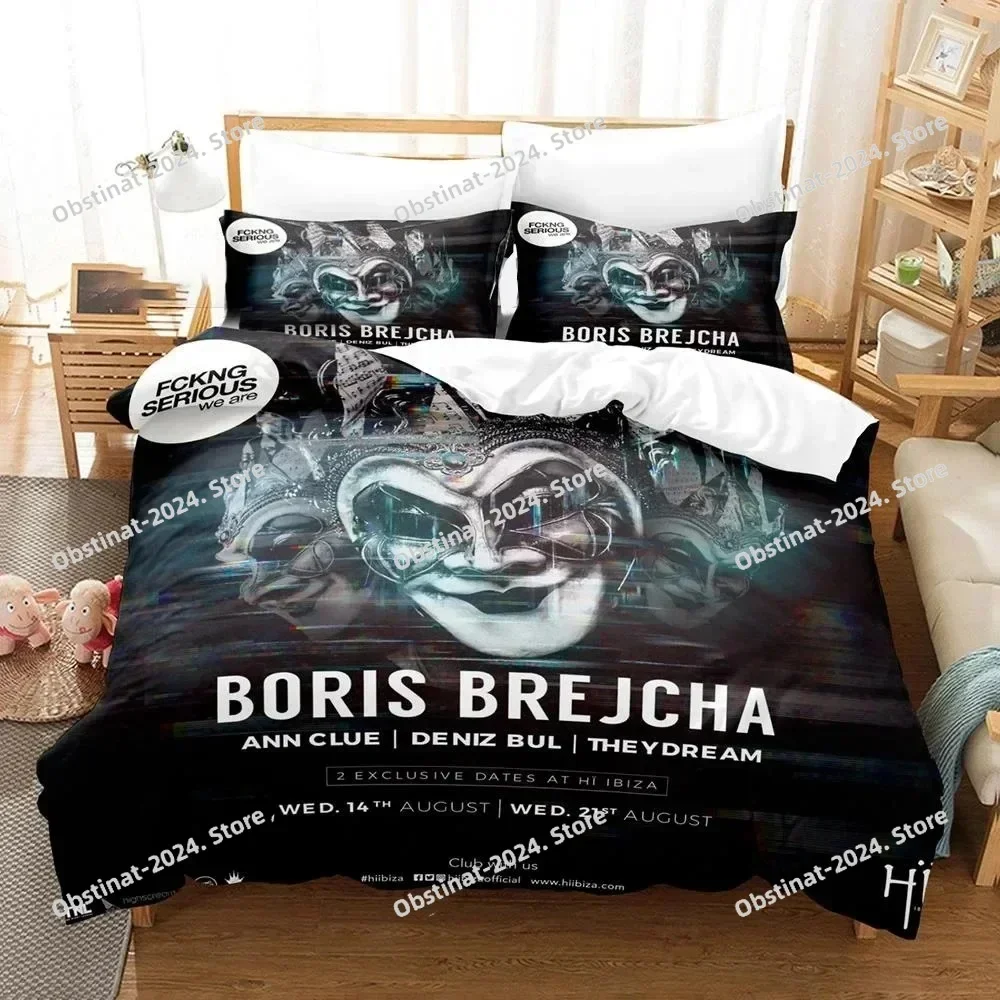Fashion Boris Brejcha Bedding Set Printed single Comforter Quilt Bed Cover Duvet Cover Pillow Case 3 Pieces Sets Kids Adult Size