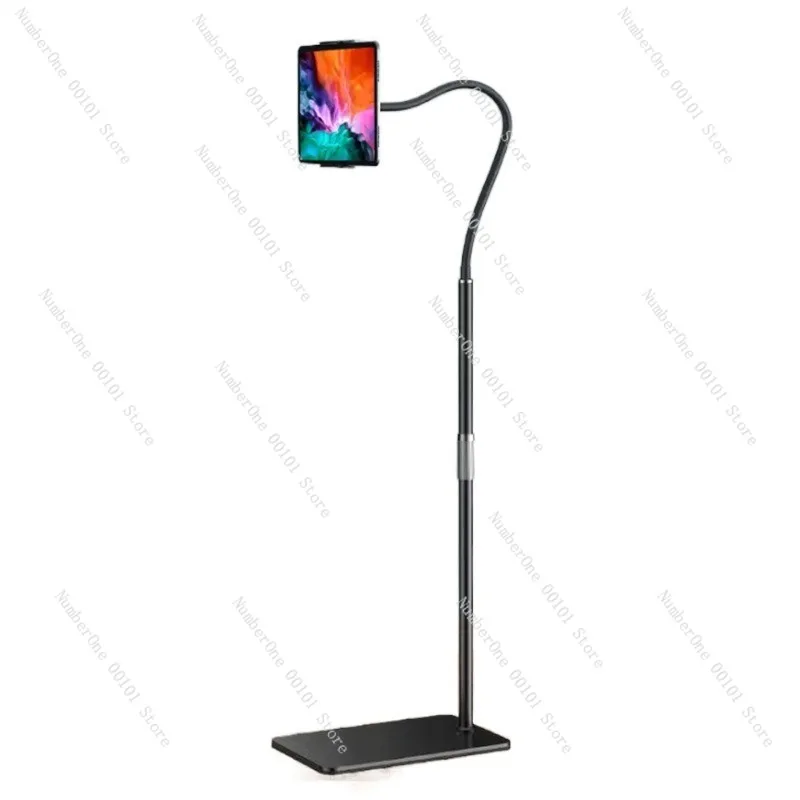 Aluminum Alloy Floor Standing Phone Holder Adjustable Tablet Stand Lazy Bed Sofa Living Room Kitchen Viewing Mount for Watching