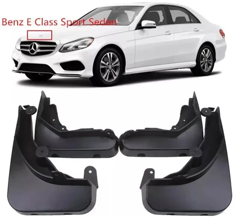 

Car decoration Set Splash Guards Mud Flaps For 2013-2016 Benz E Class Sport Sedan W212