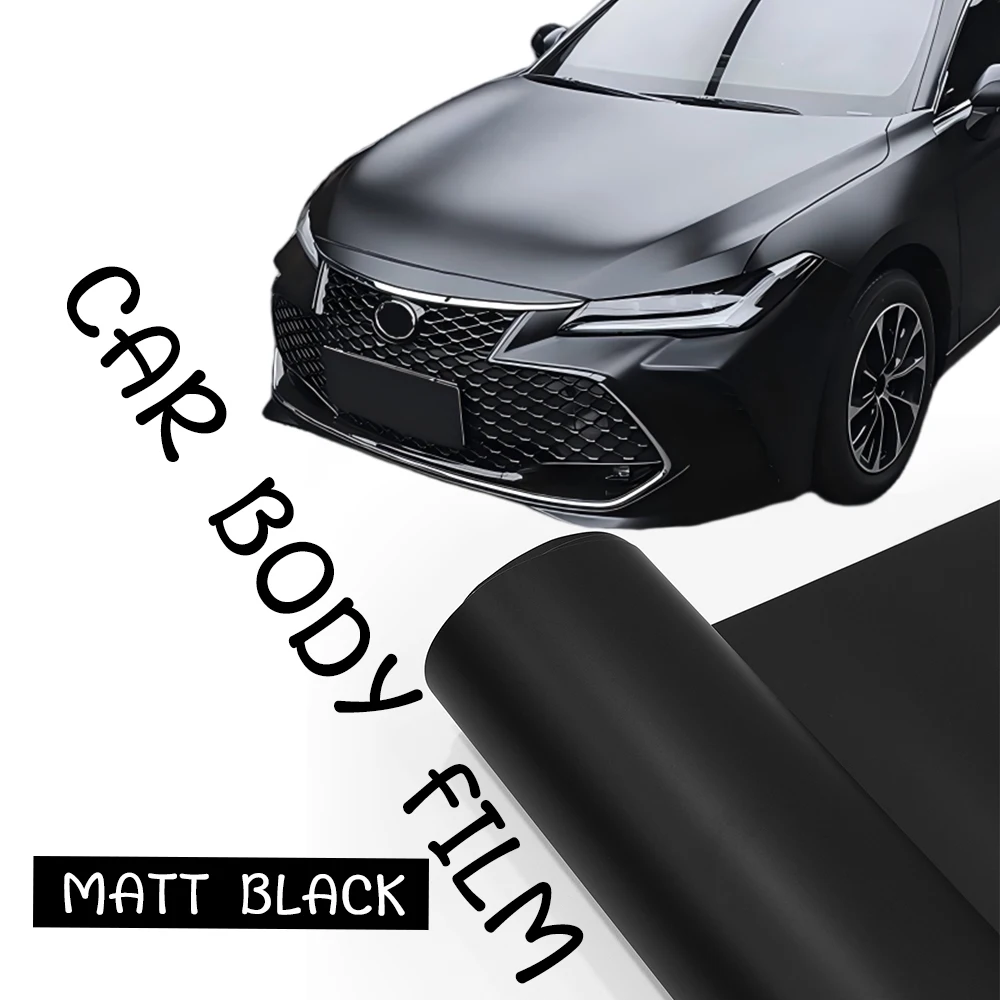 

Car Matte Black Vinyl Wrap Film for Toyota RAV4 Tacoma Tundra Camry Corolla Sienna Grand Highlander Color Change Cover Film