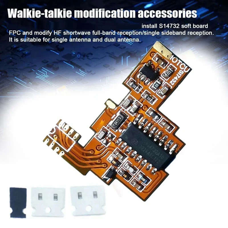 SI4732 Board Module FPC Modification+2M Chip For Quansheng K5 K6 HF Shortwave Full Band Reception/Dual Antenna Solution