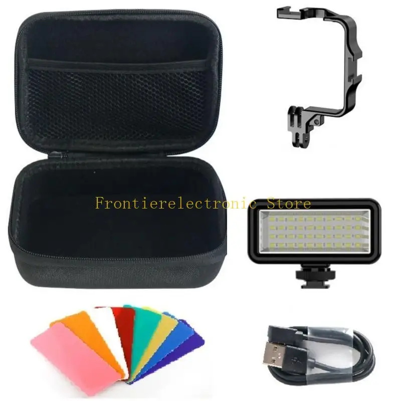 G8DB Diving Fill Light Camera Underwater Light Lamp Set for Camera Charging, Not Require Disassembly 2500mAh Battery