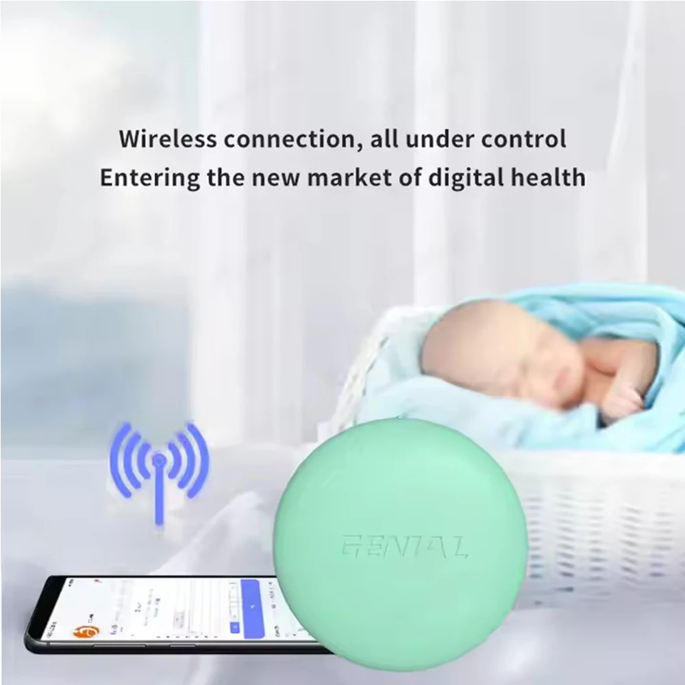 Medical Approved Children Thermometer, for Adults & Baby Digital Thermometer Pad, Real-time APP Tracking Reminders and Alarms
