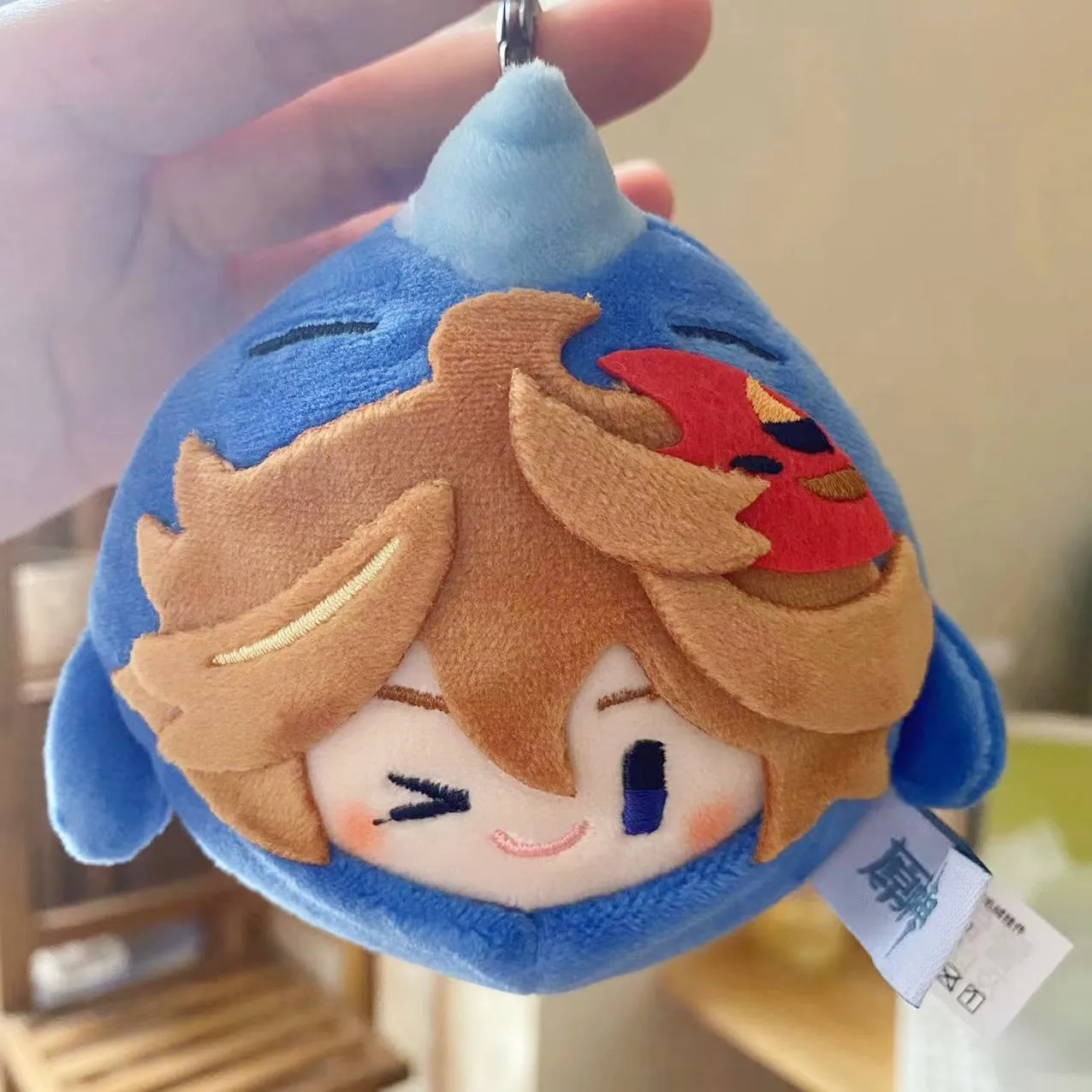 Genuine Genshin Impact Game Tivat Zoo Themed Collection Plush Dumpling Tartaglia Keychain Doll Fans Gift