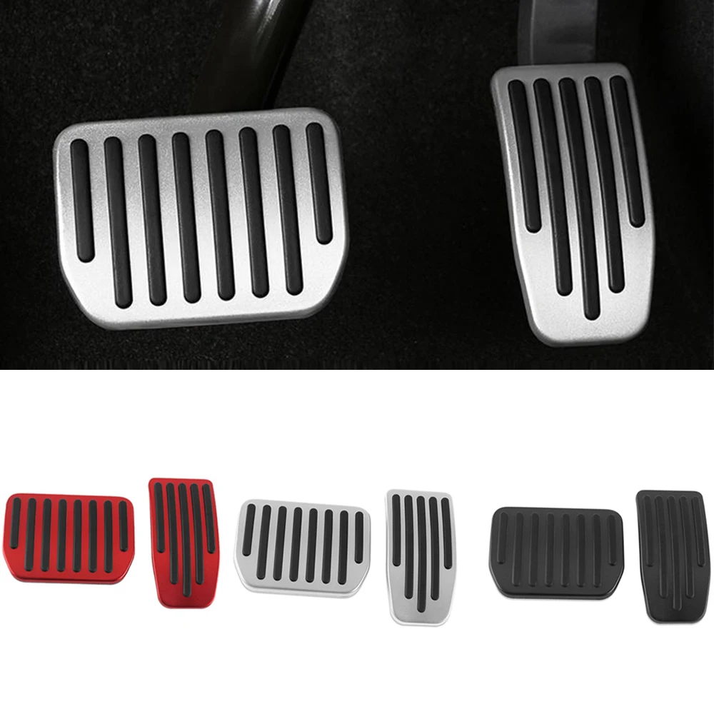 For Tesla Model 3/Y Car Foot Pedal Pads Covers anti Slip Accelerator Brake Rest Pedal Car Accelerator Gas Fuel Brake Rest Mat