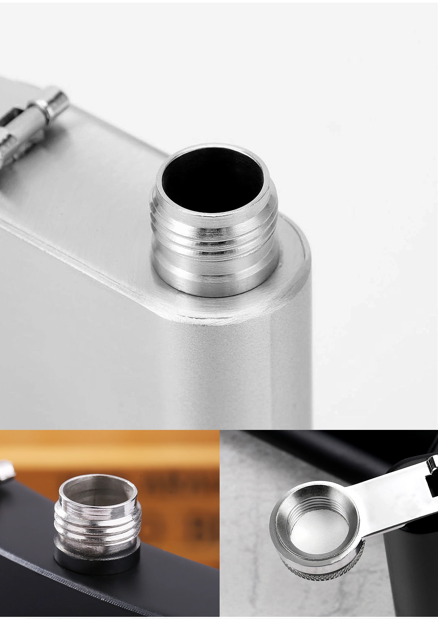 5oz 304 Edelstahl Rechteckige Mini-Hüftflasche Personalisiert mit Foto und Unterschrift Lasergraviert Tragbares Geschenk für Männer – Detail 11