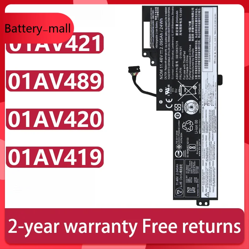

Аккумулятор для ноутбука Lenovo ThinkPad T470/T480 01AV421 01AV489 01AV420 01AV419 SB10K97578 SB10K97577 SB10K97576
