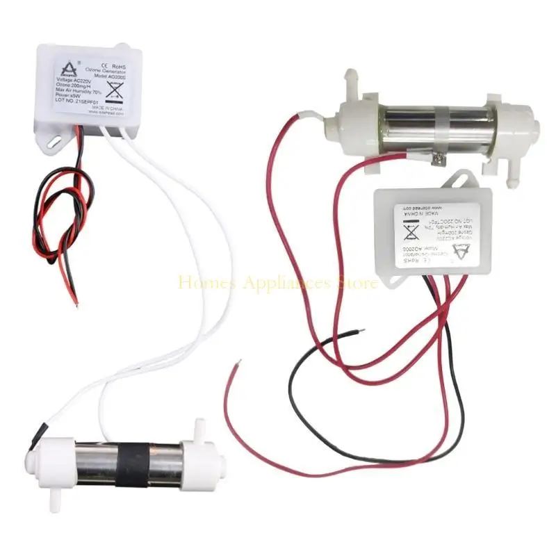 D0AB AC220V 200mg أنبوب مولد الأوزون لـ DIY معالجة المياه المعالجة المنقى