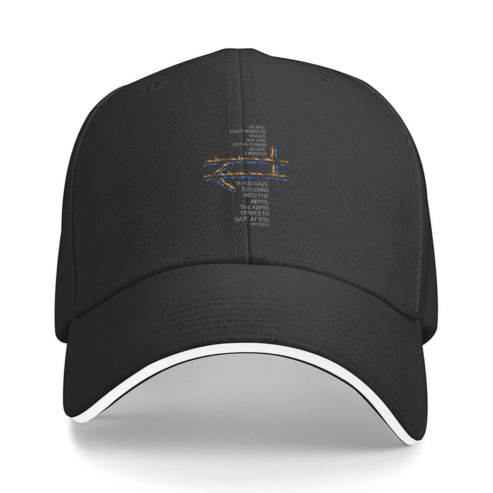 

He who fights with monsters - Nietzsche - Fantasy Baseball Cap Christmas Hat Luxury Cap |-F-| Hip Hop Women's Hats 2025 Men's