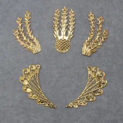 Metal Filigree Phoenix Peacock Tail DIY Halo Crown Jewelry Making For Handmade Box Decoration Connectors Findings