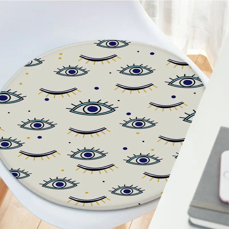 Lucky Turkish Greek Eyes Evil Eyes Four Seasons Chair Cushion Soft Office Car Seat Comfort Breathable 45x45cm Stool Seat Mat