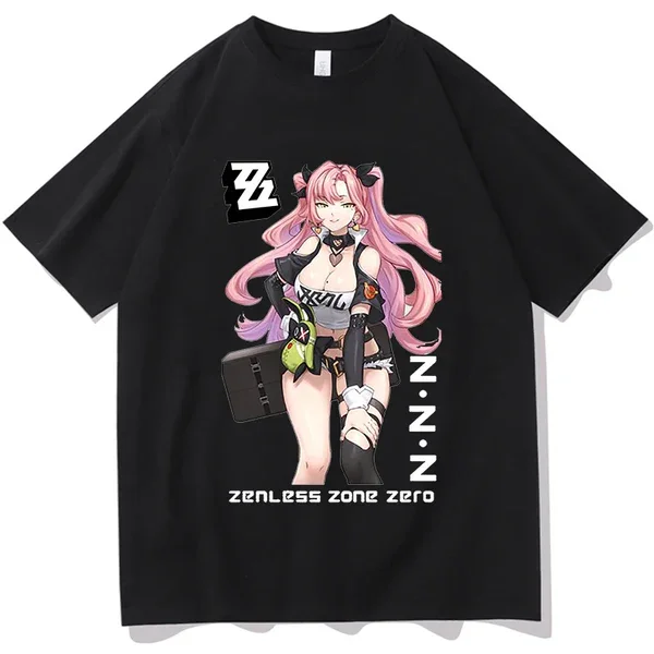 

Zenless Zone Zero merch cosplay game T-Shirt Merch Men Short Sleeve Women Funny Tee Unisex funny Tops