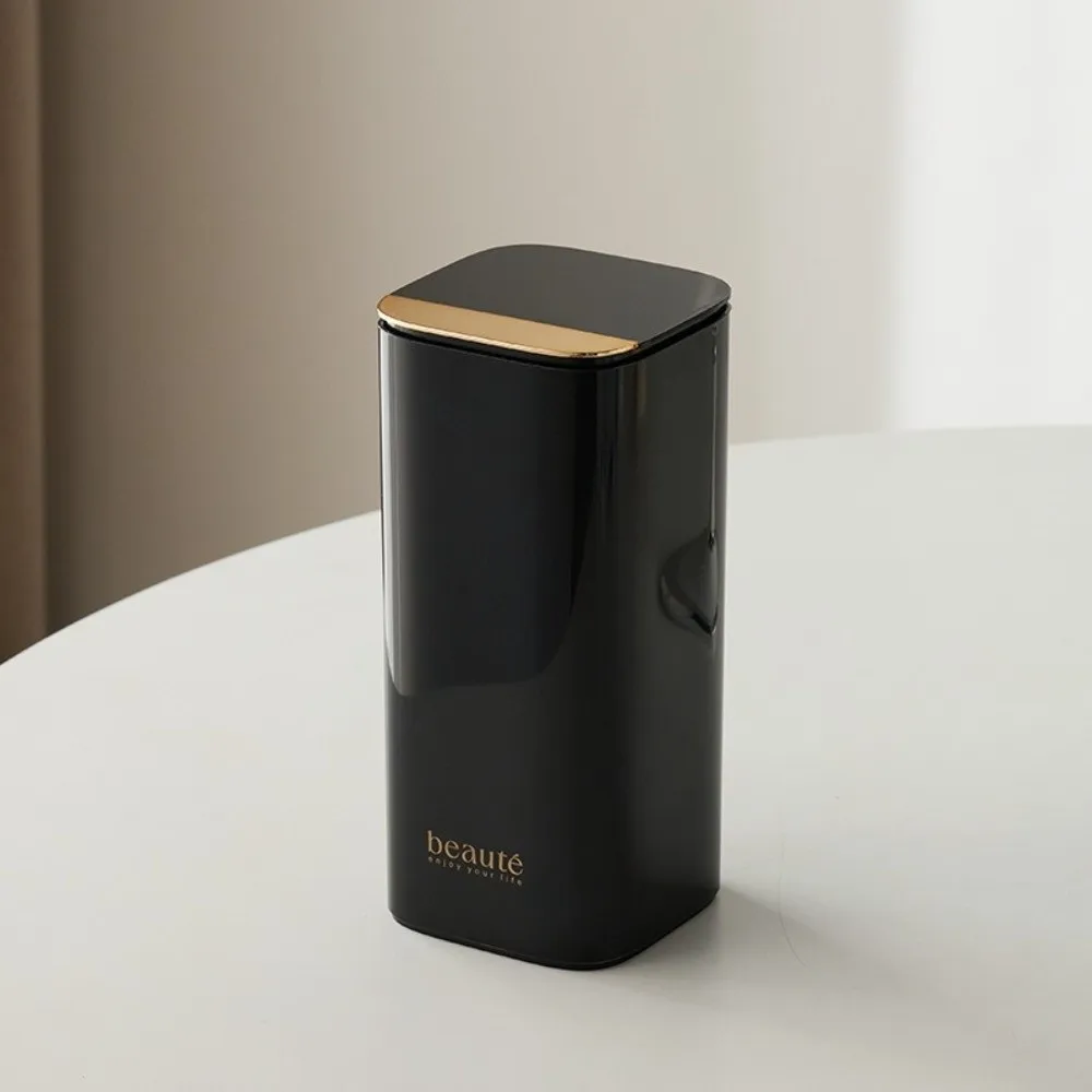 Automatischer Hebe-Make-up-Pinselhalter, staubdicht, große Kapazität, Desktop-Make-up-Werkzeughalter, wasserdicht, mit Deckel, Lippenstifthalter