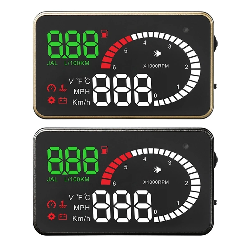 

Car Head Up Display OBD2 HUD Universal Digital Speedometer Projector Alarm