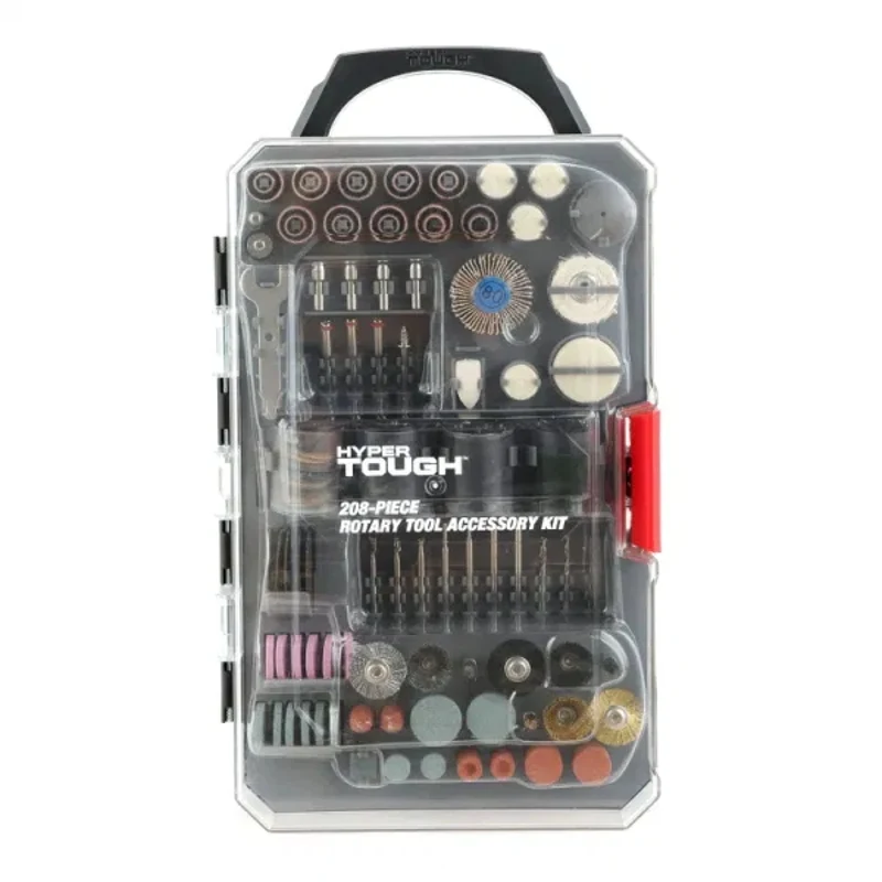 

208 Pieces of Rotating Tool Accessory Kit - Complete Set of Manual Hardware Tool Kit with Storage Box for Rotating Tools