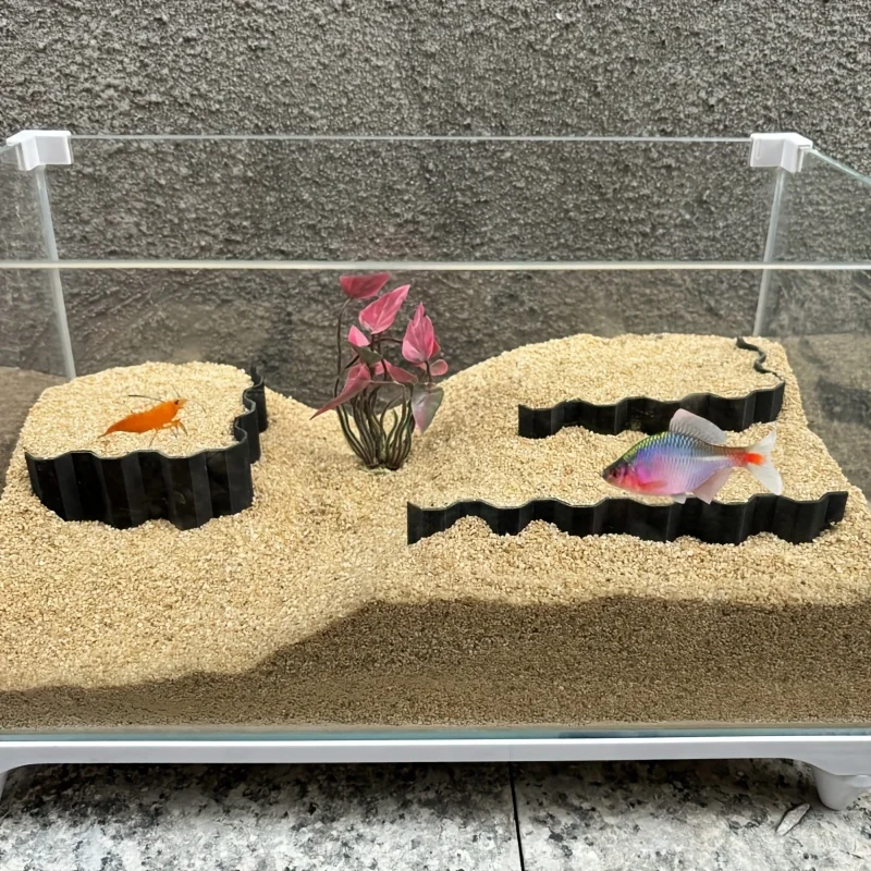 

3-piece aquarium landscaping partition, aquarium decoration, 3D printing for landscaping