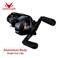 PURELURE Aluminium Body Zilveren Veer 4g Spool Ultralight BFS FINESSE Baitcasting Reel Baitcast Vissen Spoel Voor Shad Forel