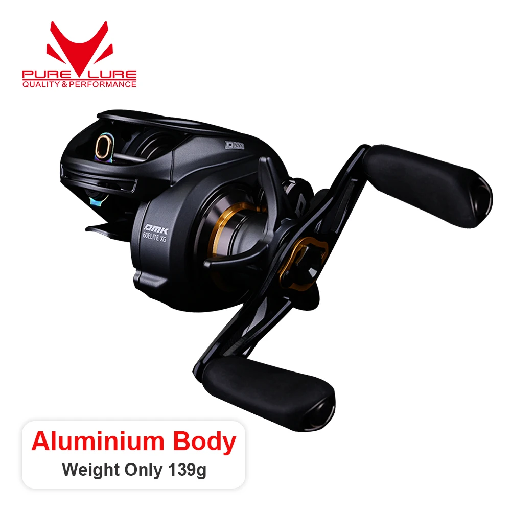 purelure ultralight baitcasting reel corpo de aluminio prata feather spool baitcast pesca bobina para shad trout bfs finesse 4g 01