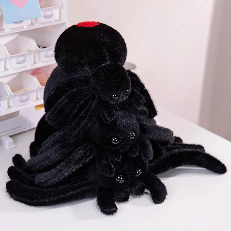 Criativo simulado aranha boneca brinquedo de pelúcia kawaii decoração para casa travesseiro engraçado complicado brinquedos macio recheado crianças brinquedos presentes