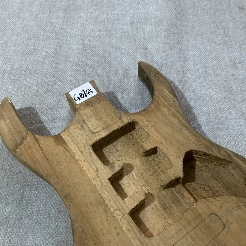 Unfinsihed Electric Guitar Body  HSH Pickups Solid Basswood DIY Guitar Parts Replace Accessories Damage And Dirty GB745