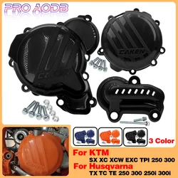 Plastic Clutch Cover Magneto Engine Water Pump Guard Set For Husqvarna TC TX 250 300 2019 2020 TE 250i 300i 2021 2022 2023 SX XC