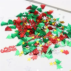 Sequins 10-20g Elk Christmas Tree Pattern DIY Christmas Decoration Debris Christmas Gift Throwing Decoration Material