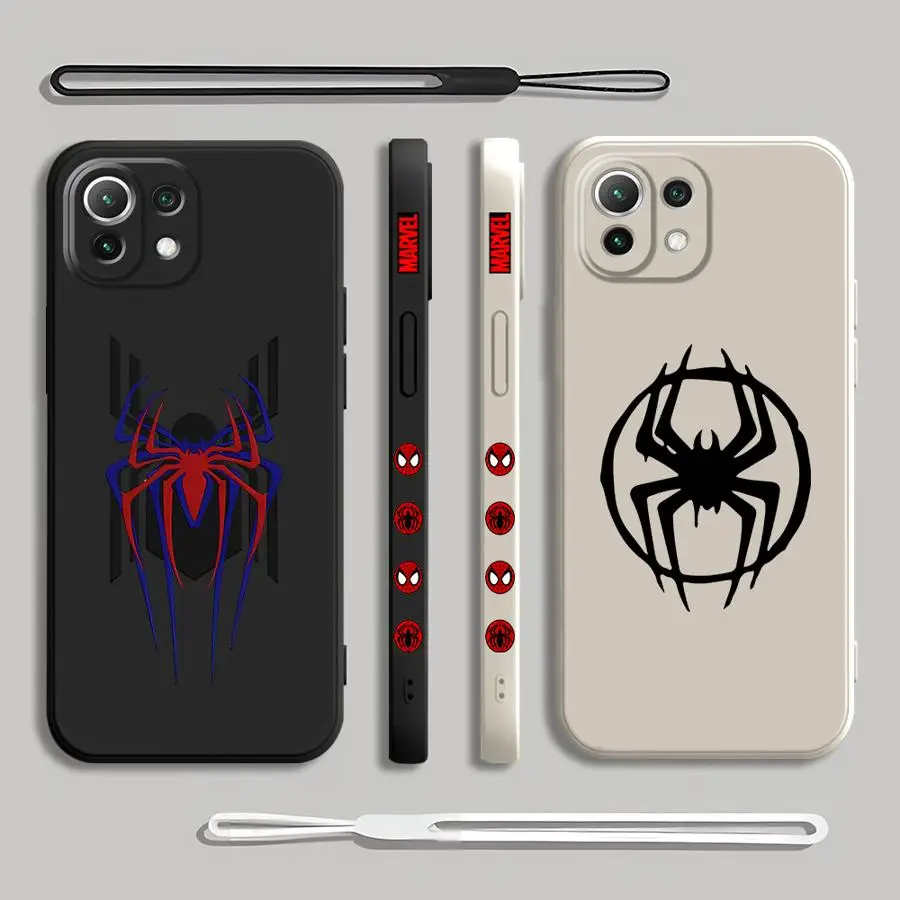 Sipiderman Logo Phone Case for Xiaomi Mi 11 Lite 11T 10T Pro Poco X5Pro X4Pro X3 NFC 13 12T 12 Lite Soft Cover