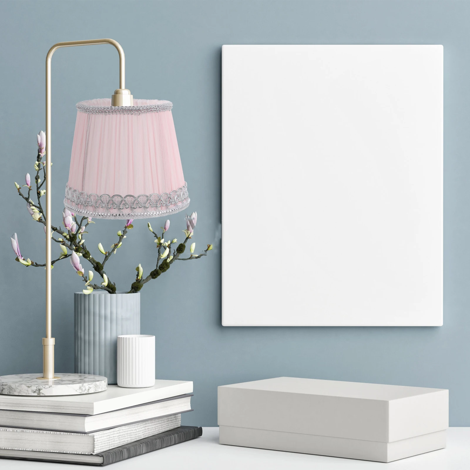 الشيفون عاكس الضوء مطوي غطاء خفيف استبدال لغرفة النوم غرفة المعيشة الغبار واقية غطاء مصباح ملحق الإضاءة الداخلية #3