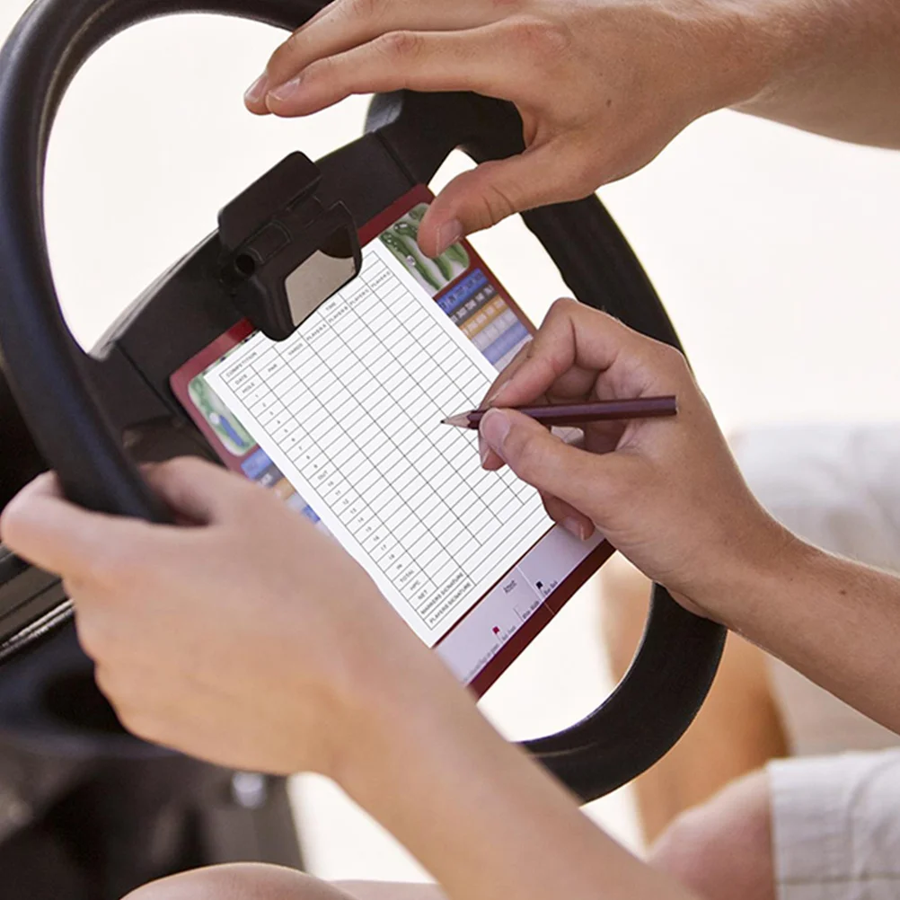 การ์ดคะแนนกอล์ฟแบบพิมพ์ 40 ชิ้น อุปกรณ์เสริมที่จำเป็นสำหรับนักกอล์ฟ ดีไซน์เรียบหรู โซลูชั่นการนับคะแนนที่เชื่อถือได้ อุปกรณ์เสริมสำหรับกอล์ฟในสนาม