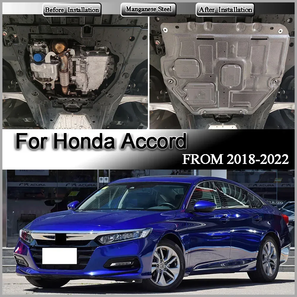 For Honda ‌Accord 2018-2022 1.5T 2.0L Engine Baffle Protection Plate Lower Guard manganese stell alloy Plate Engine Shield