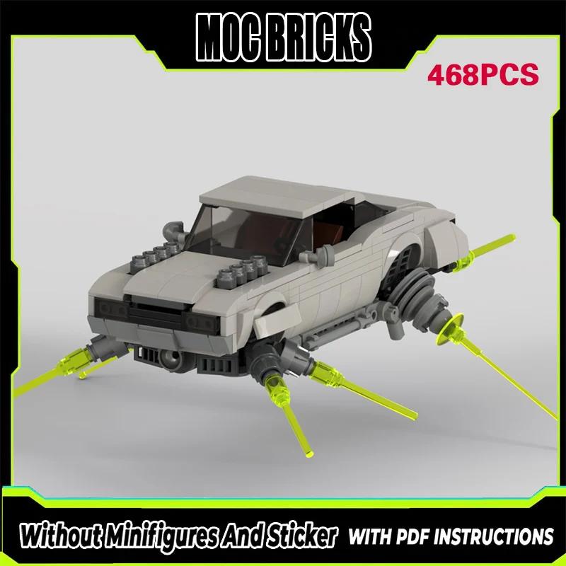 

Популярный конструктор MOC по мотивам фильмов: Левитирующее научно-фантастическое транспортное средство. Модульная технология. Подарки. Набор для сборки. Детские игрушки.