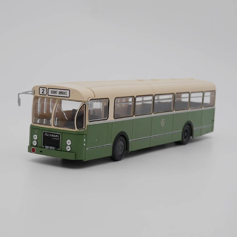 

IXO Diecast 1:43 Scale French Bus Brossel A 92 DAR 1962 2# Alloy Car Model Finished Collection Gift Display Decoration