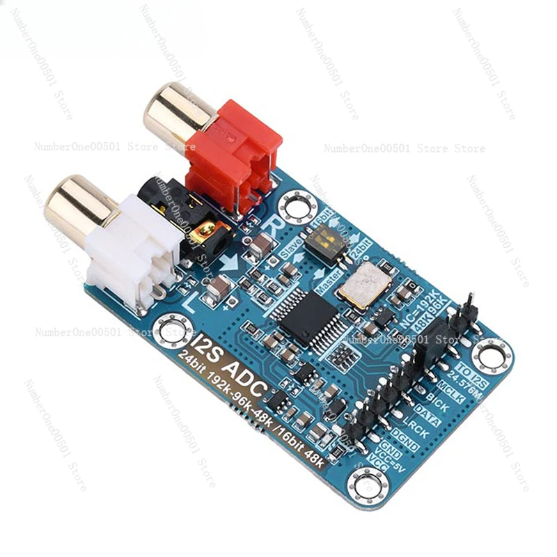 

I2S ADC Audio I2S Acquisition Card Module Master-Slave Mode Development Board 24bit 192K 96K 48K