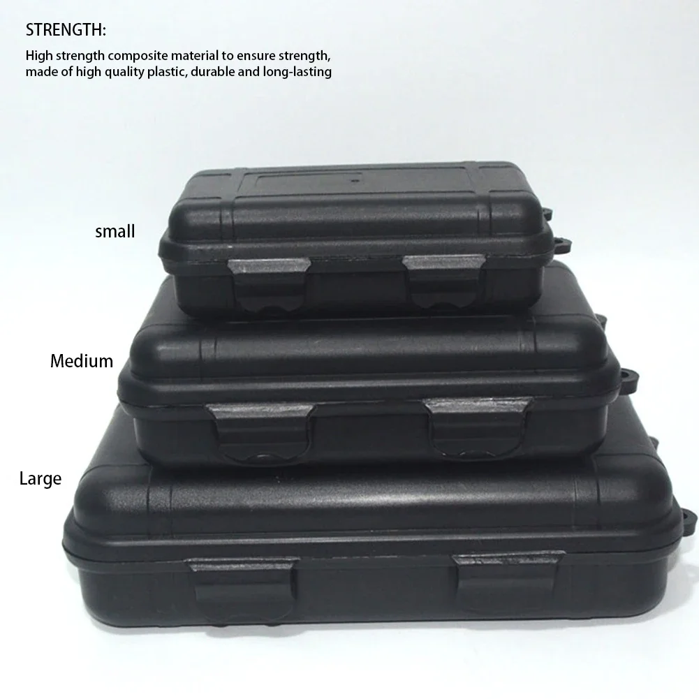 Outdoor Survival Box Container Portable Plastic Survival Case Waterproof Shockproof for Camping Hiking Boating