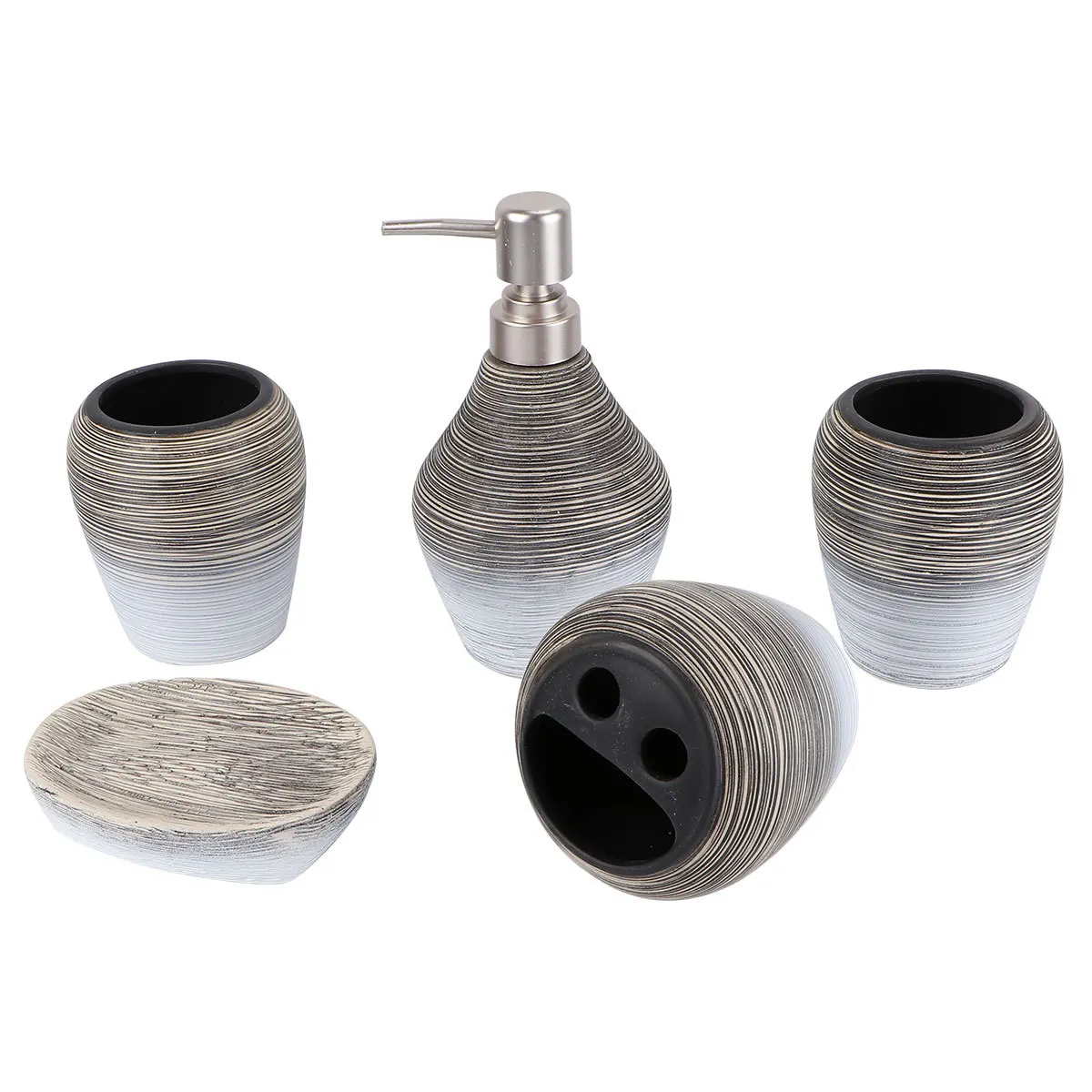 

5Pcs Ceramic Home Toothbrush Holders Soap Holders Gargle Cups Bathroom Travel Home Gargle Cup Soap Holder