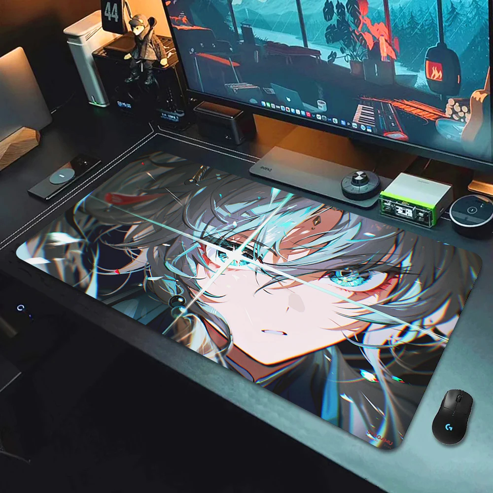 Large Rubber Tablepad Game Mousepad Honkai Star Rail Firefly Mouse Pad Laptop Desk Mat XXL Non-slip Computer Keyboard Mouse Mat