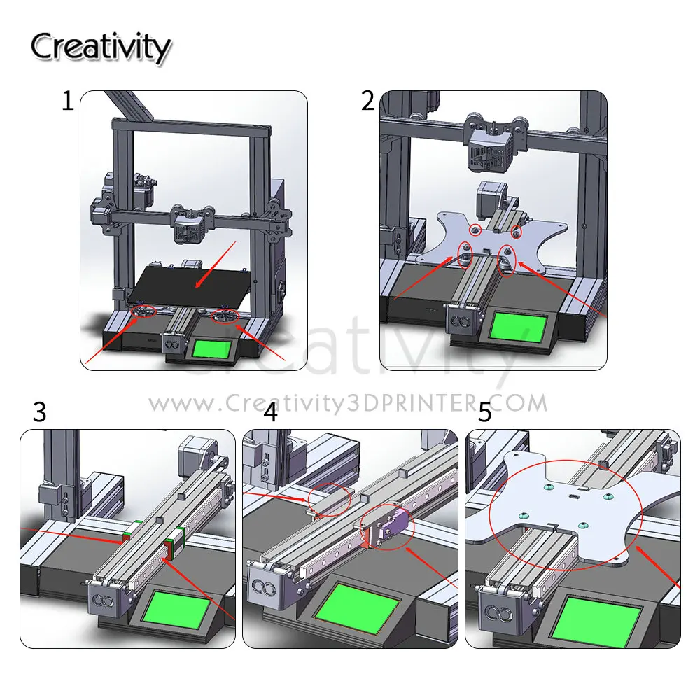 Upgrade Ender 3/V2/Pro Y-axis Dual Linear Guide kit MGN12H 300MM Linear Rail For Ender 3 Ender 3 V2 Ender 3 Pro 3D Printer Parts