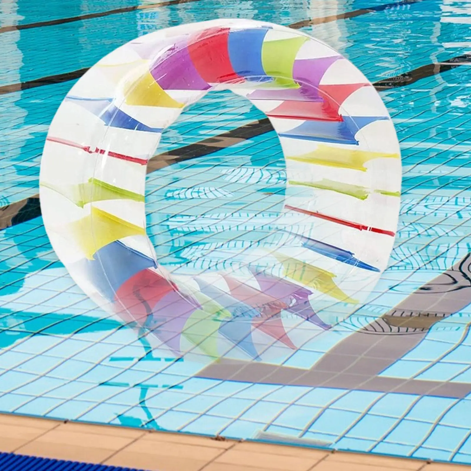 

Colorful Inflatable Water Wheel PVC for Adults for River Courtyard Pool Play