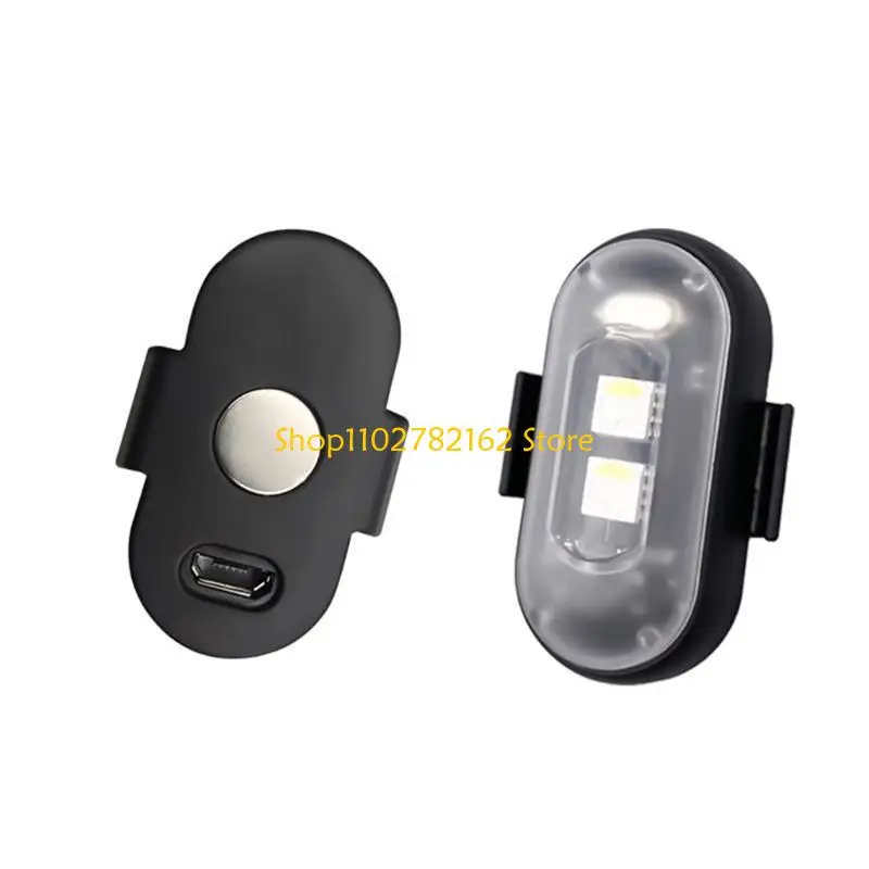 

547B Universally LED Motorcycle Warning Light 7 Color USB Flashing Light Bike Aircraft Night Flashing Turn Lamp