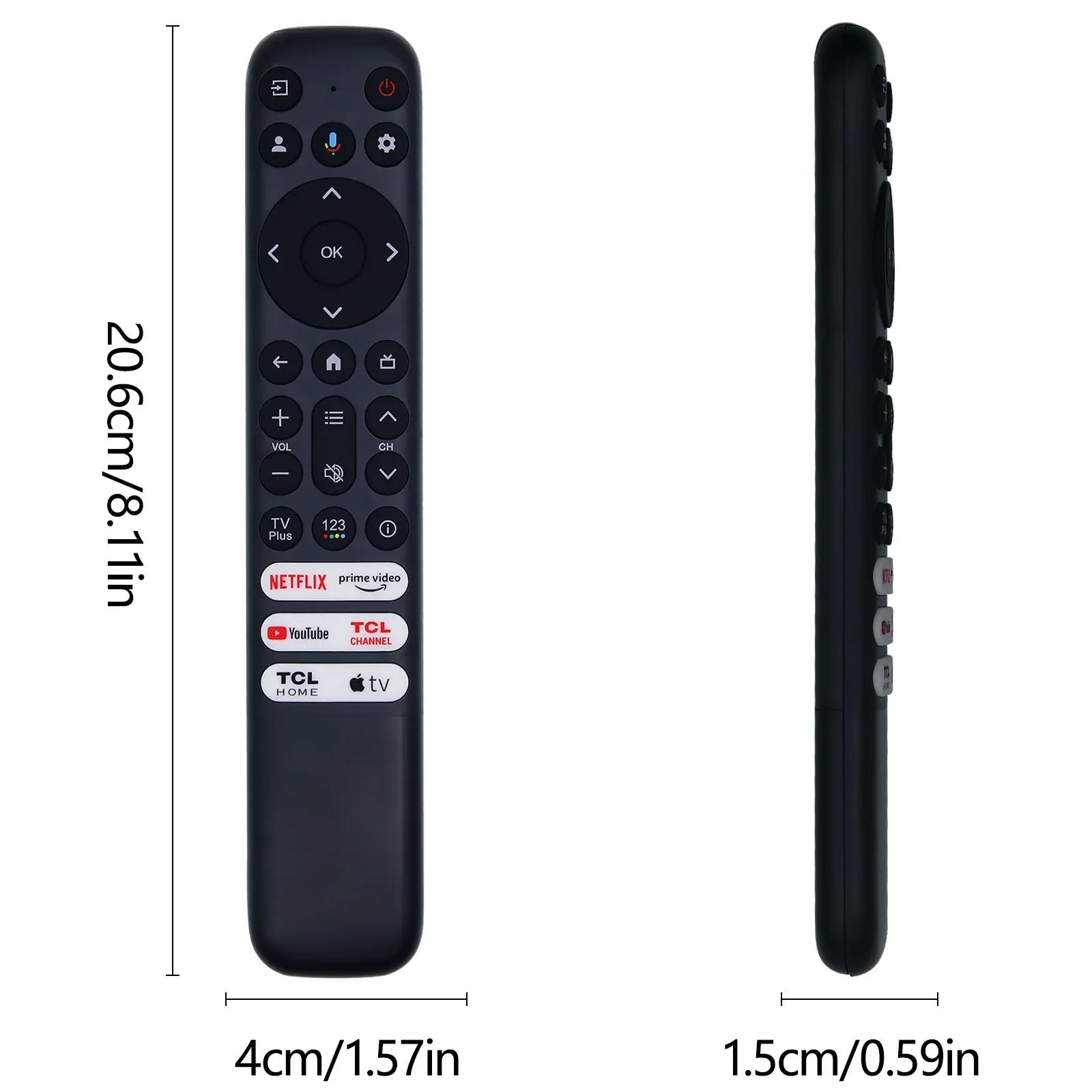 New Replacement Voice Remote RC813 FMB1 Suitable for TCL Android TV LED QLED 4K UHD Smart TV Compatible with TCL 65R646 55R646