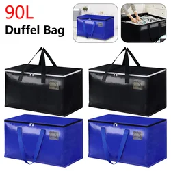 Duffel Bag Foldable Portable Quilted Clothing Storage Bags 90L Large Capacity Storage Luggage Bag for Packing & Moving Storing