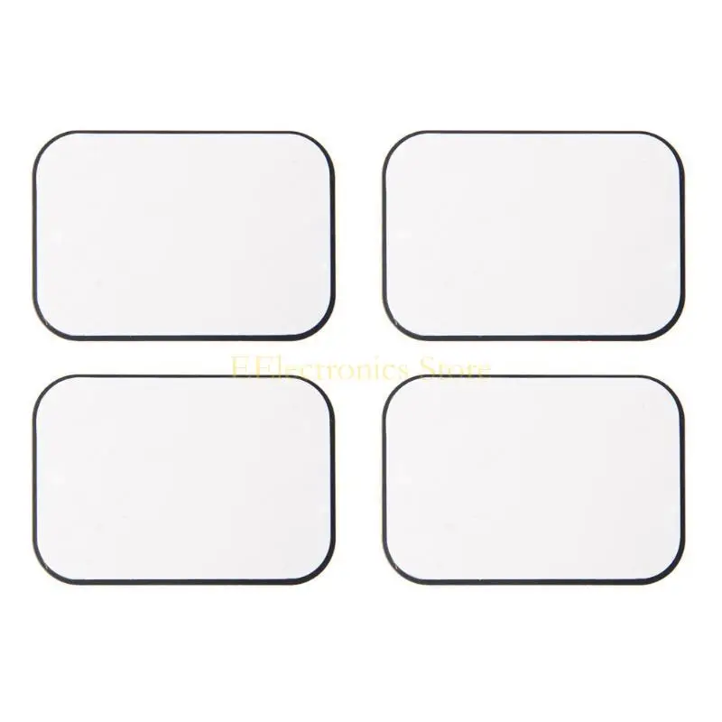 B03C 4Pcs Replacement Metal Rectangular Plate Sticker For Phone Mount Holder