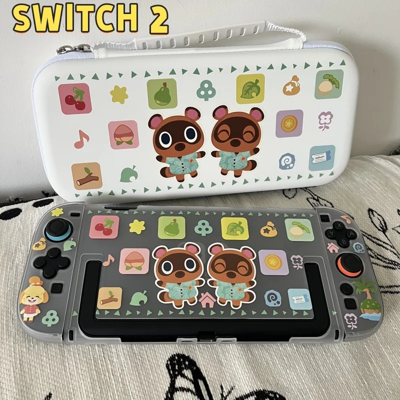 Cute Switch2 Protective Shell Ns2 Animal Forest Theme Protective Soft Shell Tpu Protective Cover Base Shell Ns2 Gaming Periphera